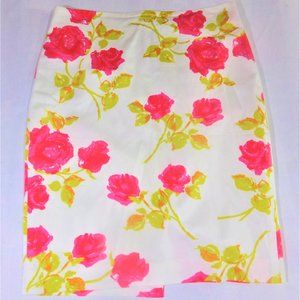 EUC Ann Taylor Floral Pencil Skirt